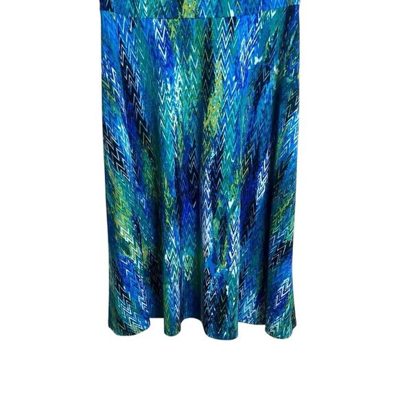 Jones studio sleeveless patterned dress. Size‎ 10 - Picture 6 of 9